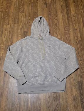 Nike Sportswear Club Fleece Monogram Hoodie Distressed Bleach Streetwear Medium